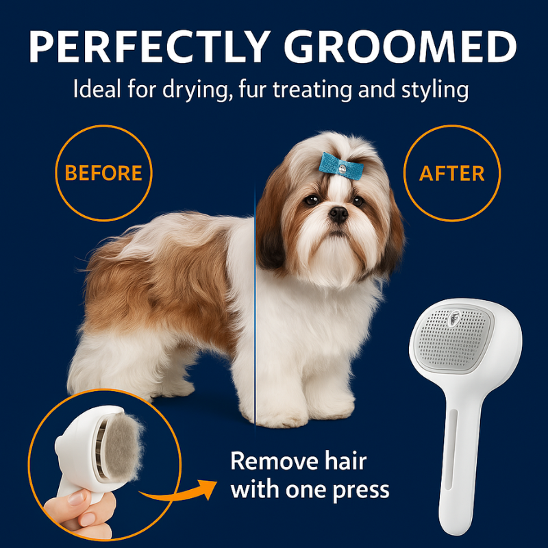 PureFur™ Cool-Mist Grooming Brush